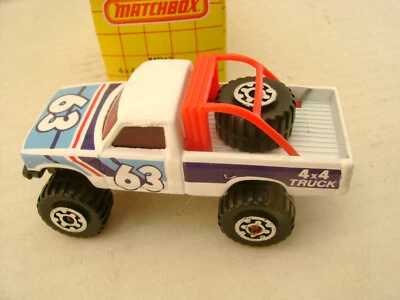 1991 MATCHBOX SUPERFAST MB13 4X4 DUNES RACER 63 PICKUP TRUCK NEW IN DAMAGED BOX - Image 1 of 4