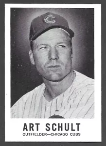 1960 LEAF SPORTS NOVELTIES #123 Art Schult CHICAGO CUBS EX-MINT A - Picture 1 of 2