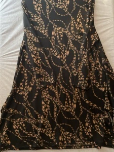 EVANS Waverly Print Tunic Top SZ 18 Black Sandalwood Embellished New Tags Slit - Picture 1 of 11
