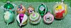 Lot of 9 Christmas Antique Victorian Vintage Christmas Ornaments Fast Shipping!