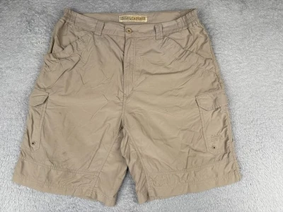 Shorts Cabelas Casuals Feminino Grande Bege Carga 100% Nylon Caminhada Acampamento 36x9 - Imagem 1 de 4