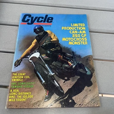 Cycle Motorcycle Magazine JULY 1975 CAN-AM 250GP, YAMAHA XS 500B HONDA MR175 Foto 1 de 4