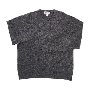 Old Navy Pullover 100 % Lammwolle grau V-Ausschnitt Herren Größe Large klassisches Shirt Top - Bild 1 von 12