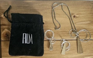 Robert Lee Morris RLM Studio Sterling Silver, Brass Circles, Earrings & Pendant - Picture 1 of 19