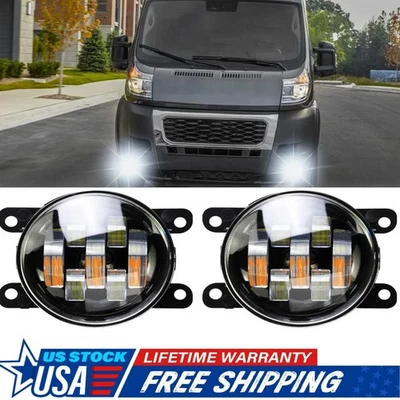 Par de luzes de neblina dianteiras para RAM PROMASTER 1500 2014-2022 lâmpadas de direção EUA - Imagem 1 de 4