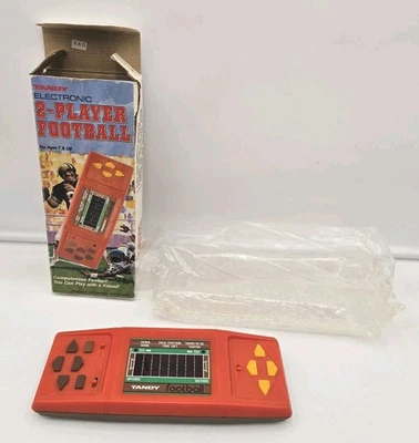 Tandy 1978 Electrónico Dos Jugadores Fútbol Portátil Juego FUNCIONANDO 60-2156 Foto 1 de 4