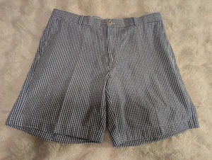 Southern Tide Mens 36 Blue & White Gingham Seersucker Shorts The Skipjack - Picture 1 of 12