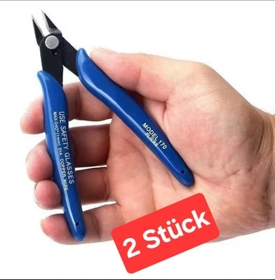 MARKENLOS Seitenschneider 2 Stück Elektronik mini Zange klein 170