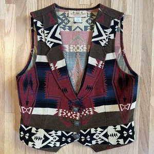 De Colección Nuevo Chaleco Frontier Boho Suroeste Western Rodeo Hippie Mediano Hecho en EE. UU. 303 - Imagen 1 de 7