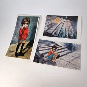 Keane Big Eyes Postkarte Lot von 3 * eine wie besehen, bitte lesen - Bild 1 von 6