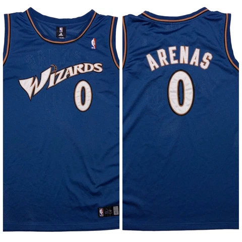 ADIDAS Washington Wizards Gilbert Arenas Authentic NBA Jersey Blue 52 Cover