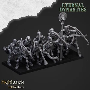 Ancient Skeleton Archers (x10) - Eternal Dynasties | Highlands Miniatures - Imagen 1 de 12