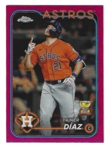 2024 Topps Chrome - Yainer Diaz #203 Pink Refractor - Picture 1 of 1