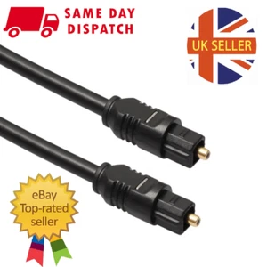 Optical TOSlink Cable Digital Audio Lead Gold Plated for Soundbar Tos Link UK - Picture 1 of 7