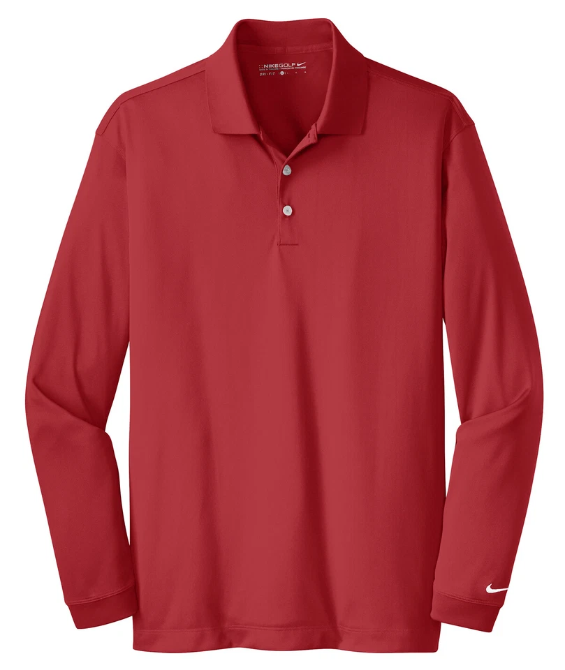 MEN'S NIKE GOLF, LONG SLEEVE, DRI-FIT POLO SHIRT, SIDE VENTS, TALL, LT - 4XLT - Image 1 of 1