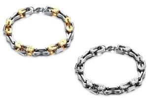 Pulsera de acero inoxidable de diseño para hombre brazalete elegante e individual 722 - Imagen 1 de 4