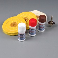 BGS Polierpaste Polier Sortiment für Messing Kupfer Zinn Alu polieren Polier Set