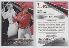 2021 Finest Legacies Kintsukuroi Black Gold Refractor Rhys Hoskins Mike Schmidt