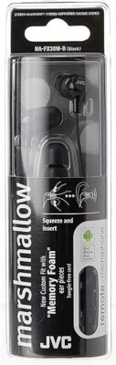 JVC HAFX38MB Marshmallow Earphones With Microphone & In-line Remote (Black) [New - Image 1 of 2