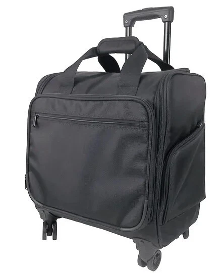 Netpack Black 16" Four Wheeled Duffel made w/ 1680 D Polyester + Swivel Wheels - Image 1 of 4