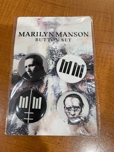 Marilyn Manson backstage VIP tour Button Set "Twins of evil" tour 2018 - Picture 1 of 1