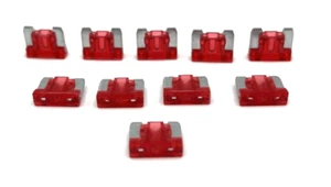 Premium 10 Pack 10 AMP Automotive Low Profile Mini Blade Fuses 10AMP - Picture 1 of 2