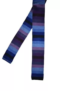Paul Smith Mainline Knitted Thick Stripe Silk Tie Mens Brand New - Picture 1 of 6