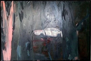 Marik Lechner Car in Nightly View 2006/Israeli Jewish Contemporary Expressionism - Picture 1 of 2