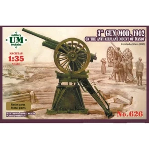 Pistola UMT 626 modelo escala 1:35 3" mod. 1902 en el montaje antiaéreo de Ivanov - Imagen 1 de 7