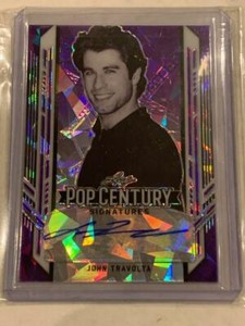 2021 Leaf Pop Century PURPLE ICE AUTO John Travolta #d 3/10