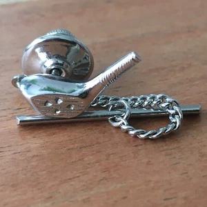 Vintage SWANK Golfschläger Krawatte Tack Pin - silberfarben - Fahrer - Bild 1 von 3