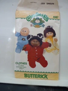 Butterick Cabbage Patch Kids' Clothes Pattern 6507 Nightgown Pants Top Pajamas - Picture 1 of 2