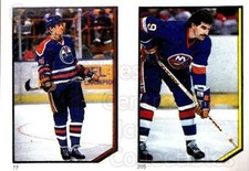1986-87 O-Pee-Chee Stickers #077-205 Kevin McClelland, Clark Gillies