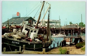 Postcard Schellenger's Landing Astrid Fishing Boat, Cape May NJ Unposted - Picture 1 of 2