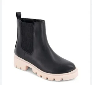 Botín Marc Fisher Kids Klara en negro desnudo plataforma niñas talla 13 EE. UU. - Imagen 1 de 15
