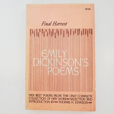 Final Harvest: Emily Dickinson's Poems Book Johnson Vintage 1961 Paperback - Image 1 of 4