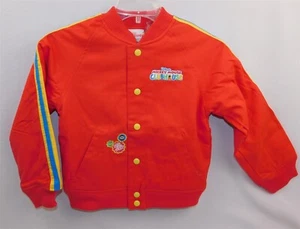 NIP Disney Mickey Mouse Club House Twill Jacket Red Sz Small Child - Picture 1 of 8