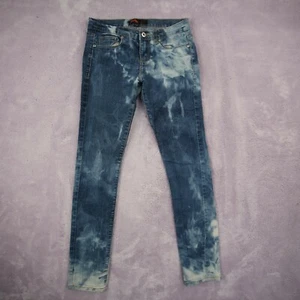 Forever 21 Girls Women’s Denim Blue Jeans Pants Bleached  Size 26 - Picture 1 of 9