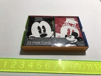 Disney Store 25 Note Cards with Envelopes - Fab Five - New and Sealed! Mickey - Image 1 of 4