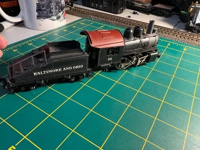 Rivarossi 0-4-0 C 16a, como Baltimore y Ohio #96, escala HO de colección funciona muy bien Foto 1 de 4