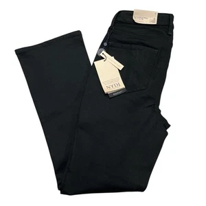 Pantalones de mezclilla NYDJ para mujer 0 ajustados bootcut negros elásticos silueta elegantes cómodos - Imagen 1 de 13