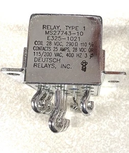 RELAY ELECTROMAGNETIC MS27743-10 5945011000654 (E5) - Picture 1 of 2