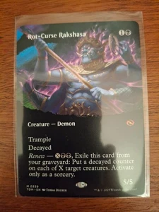 x1 Rot-Curse Rakshasa - Borderless M Magic The Gathering Tarkir: Dragonstorm M/NM, inglés - Imagen 1 de 1