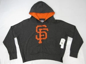 New San Francisco Giants Womens Size XS Gray Full-Zip Hoodie Jacket - Picture 1 of 4