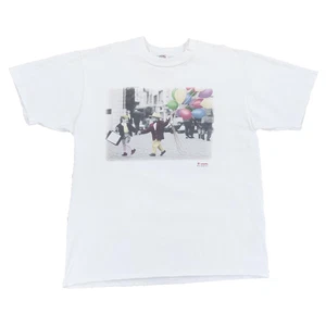 Vtg 90s Kim Anderson Photograph Art T-Shirt XL Verkerke Balloon Kids White - Picture 1 of 7