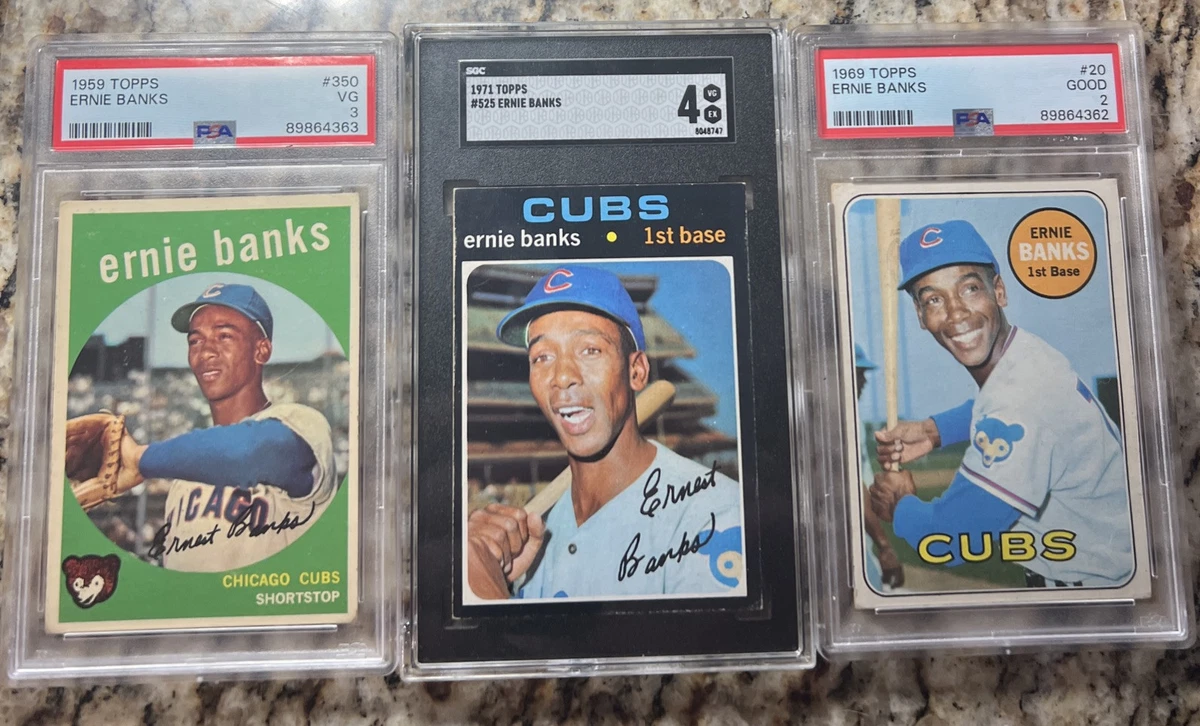 Ernie Banks Baseball 1959 Season Sports Trading Cards