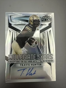 Travis Hunter 2024 Leaf Metal Collegiate Stars Rookie Auto /75 - Colorado - Foto 1 di 3