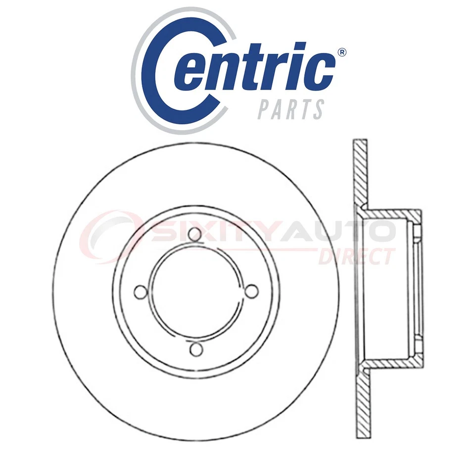 Centric C-TEK Disc Brake Rotor for 1967-1972 Opel Kadett 1.1L 1.5L 1.9L L4 - ov Foto 1 de 4