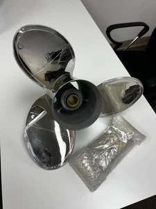 15 x 21 Stainless Boat Propeller For Evinrude OMC Johnson 130-300HP 15Tooth RH - Picture 1 of 7