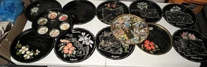 Lote De 12 Bandejas De Recuerdo Decorativas ESTADOS Vintage Años 70 EE. UU. - Imagen 1 de 24